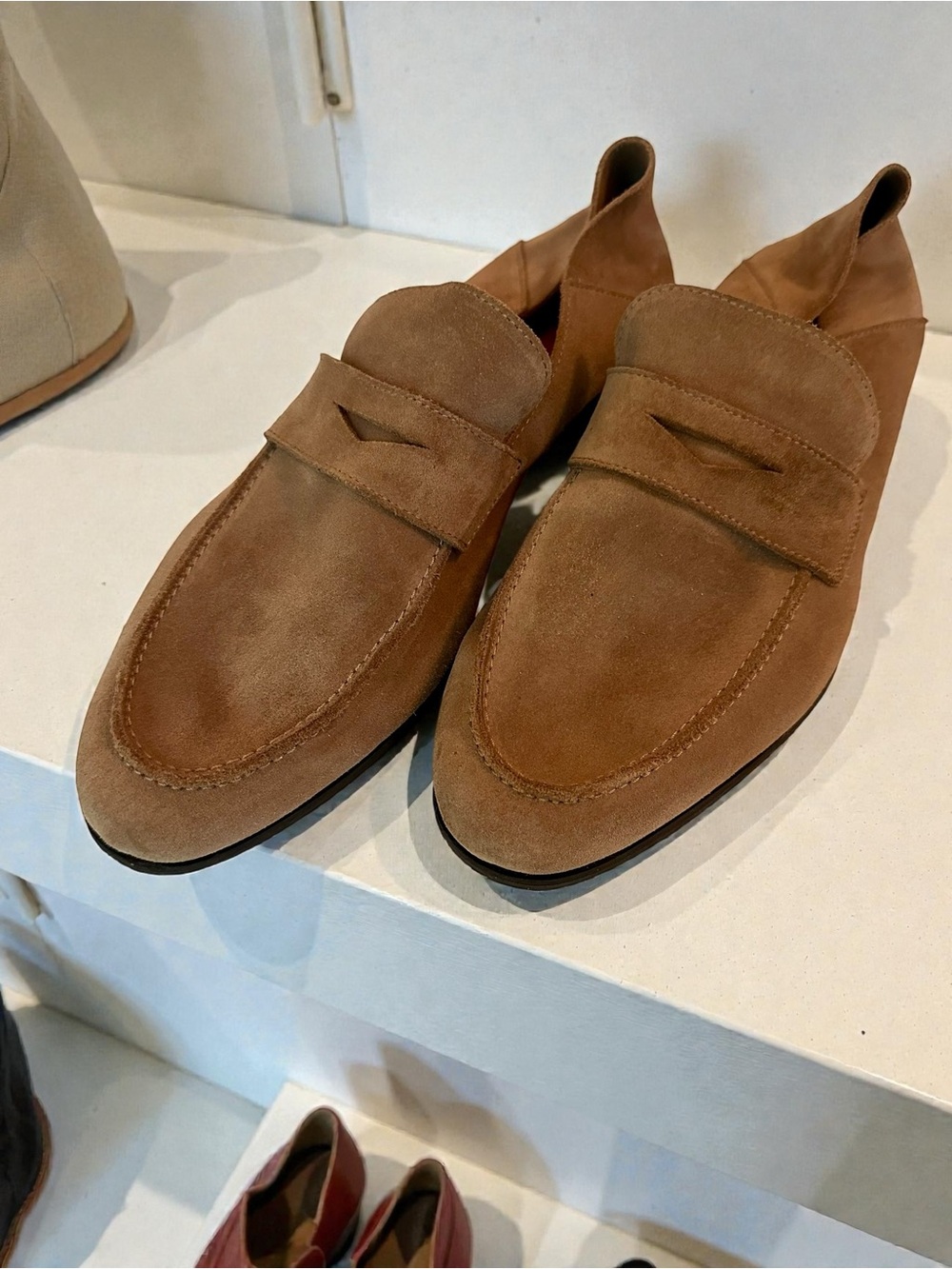 Wolf & Shepperd Suede Slip On Loafers